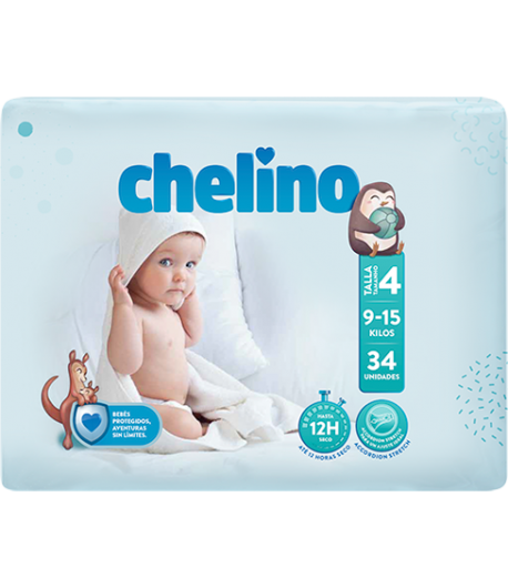 Chelino Pañales Talla 5 Bebés 13-18 kg. - 30 unidades