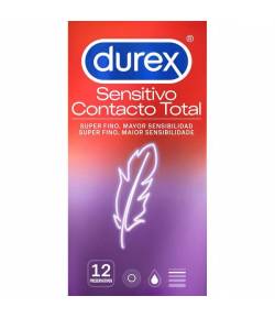 Preservativo Sensitivo Contacto Total DUREX 12ud Preservativos