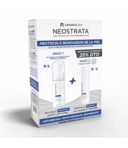 PACK NEOSTRATA RESURFACE Espuma Limpiadora 125ml + Serúm gel Alta Potencia R 50ml CANTABRIA Antiedad