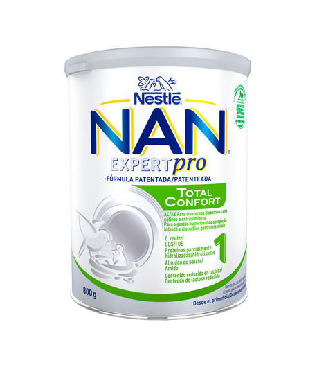 Nan Confort Total 1 (0-6 meses) 800gr NESTLE Anti-Cólicos