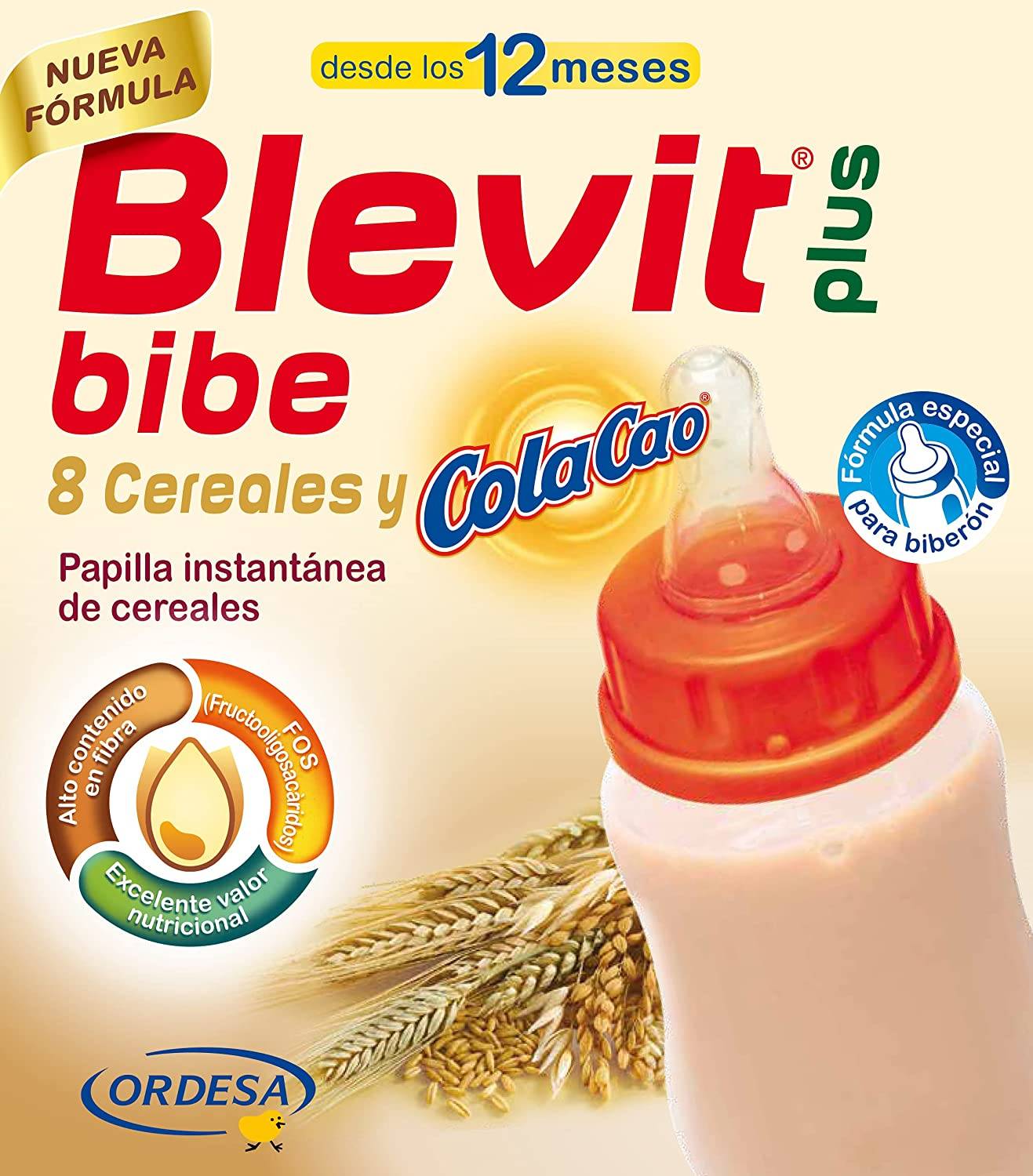 Blevit Plus 8 cereales biberón 600g