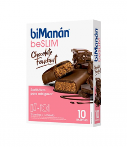 Barritas Beslim Chocolate Negro Fondant Sustitutive 10 uds BIMANAN