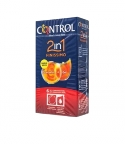 Preservativo Finissimo 2 en 1 CONTROL 6ud