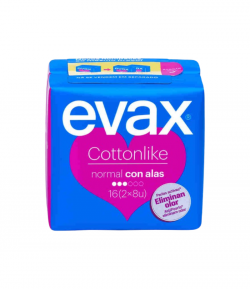 Compresas Normal Cottonlike Alas 16ud EVAX Compresas