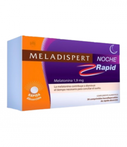 Melatonina MELADISPERT Noche Rapid 20 comp bucodispersables Insomnio