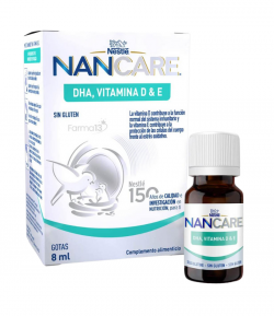 Nan Care DHA, Vitamina D y E Gotas 8ml NESTLÉ Vitaminas