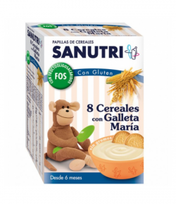 Sanutri 8 Cereales con Galleta María 600gr