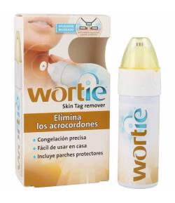 Wortie Skin Tag Remover Quema Verrugas + Parche Protector 50m3 Hongos - Verrugas