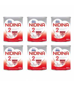 Pack 6ud Leche NIDINA 2 800gr Leches