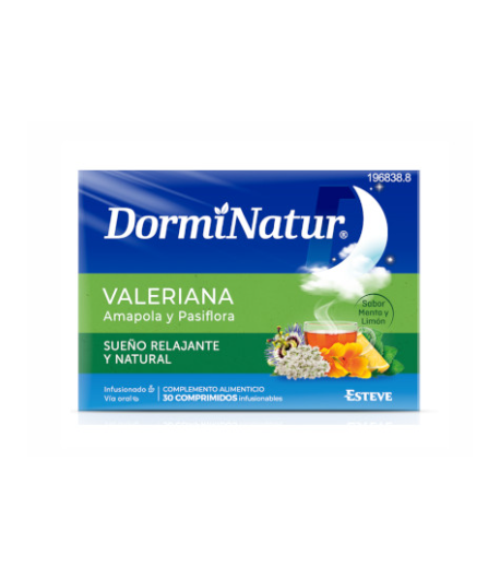 Dorminatur Valeriana, Amapola y Pasiflora 30 comprimidos infusionables Insomnio