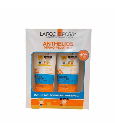 ANTHELIOS UVMUNE-400 Duplo Dermo Pediatrics Leche Corporal SPF50+ 2x250ml LA ROCHE POSAY Protección solar