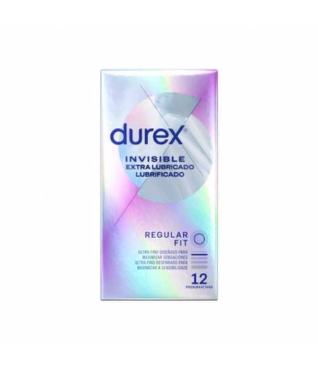 Preservativo Invisible Extra Lubricado DUREX 12ud Preservativos