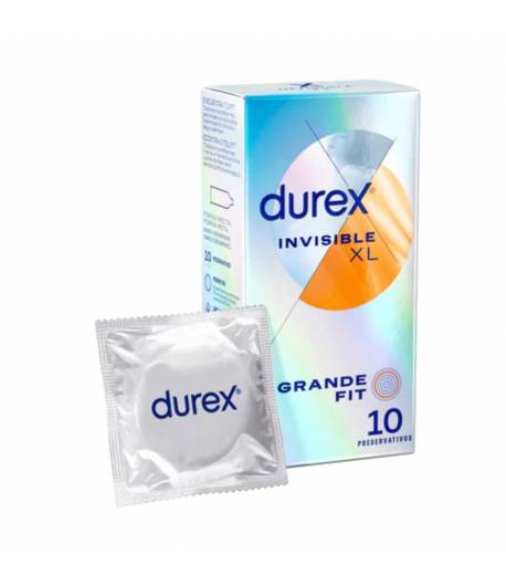 Preservativo Invisible XL DUREX 10ud Vida Sexual