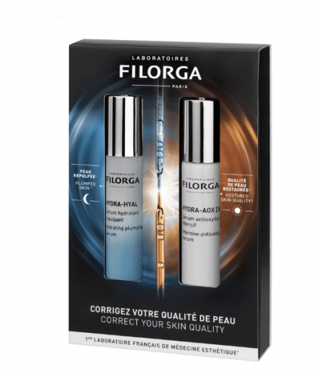 Cofre Hydra Hyal +Hydra Aox Sérum 30ml FILORGA Antiedad