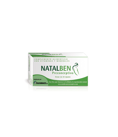 NATALBEN Preconceptivo 30caps Vitaminas