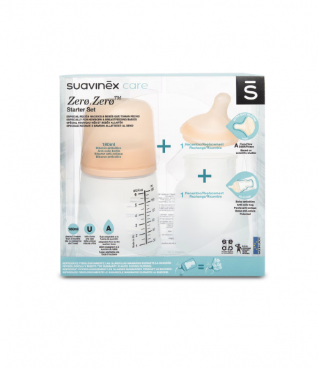 Set Iniciación Biberón Zero-Zero 180ml SUAVINEX Biberones