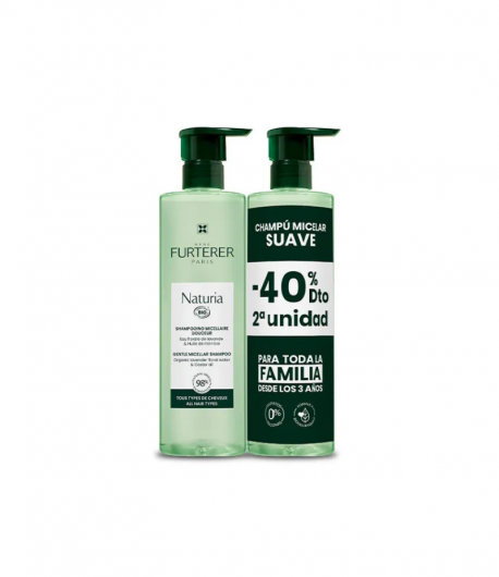 Naturia Champú Duplo 2x400ml RENE FURTERER Uso Frecuente