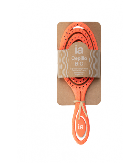 Cepillo Para Pelo Biodegradable Naranja INTERAPOTHEK