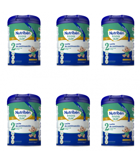 Pack 6 ud Leches NUTRIBEN Innova 2 800gr x 6