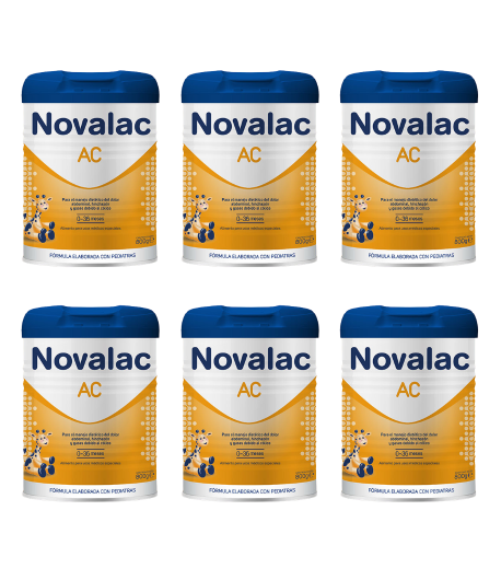 Pack 6ud Leche NOVALAC AC 800gr Anti-Regurgitación