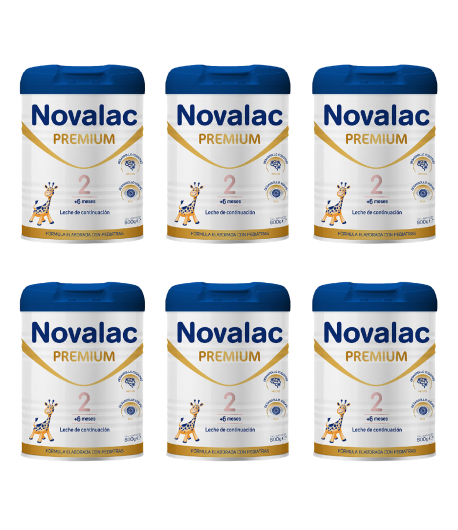 Pack 6ud Leches NOVALAC Premium 2 800gr Continuación