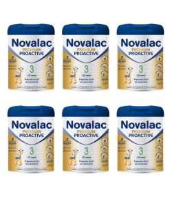 Pack 6ud Leches NOVALAC Premium Proactive 3 Lote 800gr Continuación