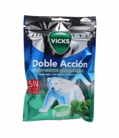Caramelos Doble Acción Sin Azúcar 72 g Vicks Praims Descongestivos