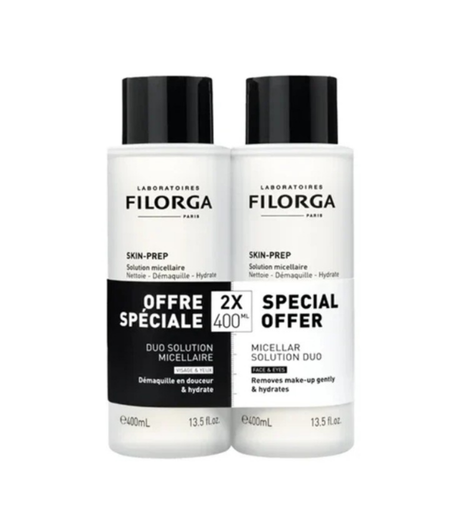 Skin- Prep Solución Micelar Duplo 400ml x2 FILORGA