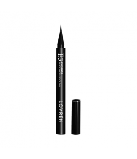 E3 Eyeliner Negro Waterproof 24h LOVRÉN Ojos