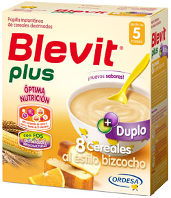 Blevit Plus Duplo 8 Cereales al Estilo Bizcocho 600gr