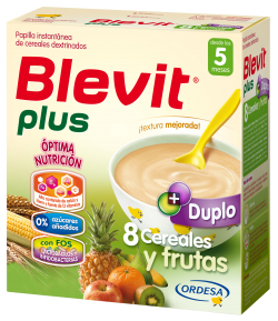 Blevit Plus Duplo 8 Cereales y Frutas 600gr