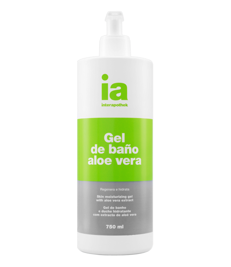 Gel de Baño con Extracto de Aloe Vera con Dosificador 750ml INTERAPOTHEK Gel de ducha