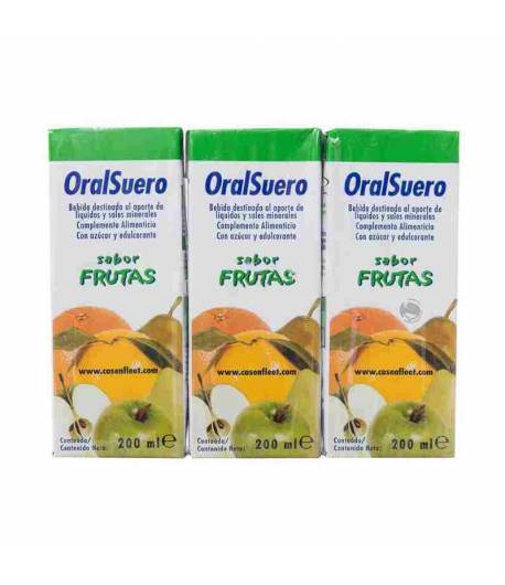 Bi-Oral Suero Frutas 3x200ml Tránsito Intestinal