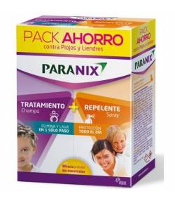 Pack Champú 200ml + Protege Spray 100ml PARANIX Piojos