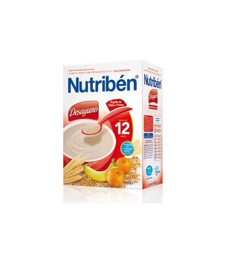 NUTRIBÉN Papilla de Trigo y Frutas 600gr 8 Cereales