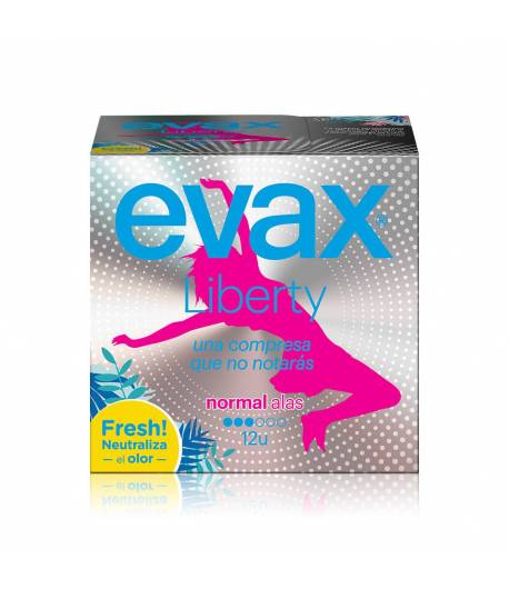 Compresas Liberty Normal Alas 12ud EVAX Higiene Íntima